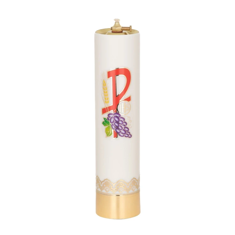 Świeca olejowa ecru z PAX 31 × 7,5 cm - widok produktu