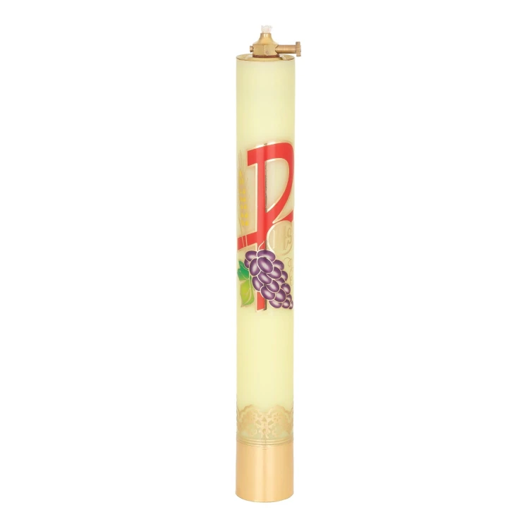 Świeca olejowa żółta z PAX 31 × 4 cm - widok produktu