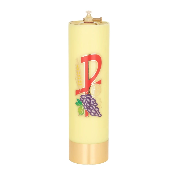 Świeca olejowa żółta z PAX 26 × 7,5 cm - widok produktu