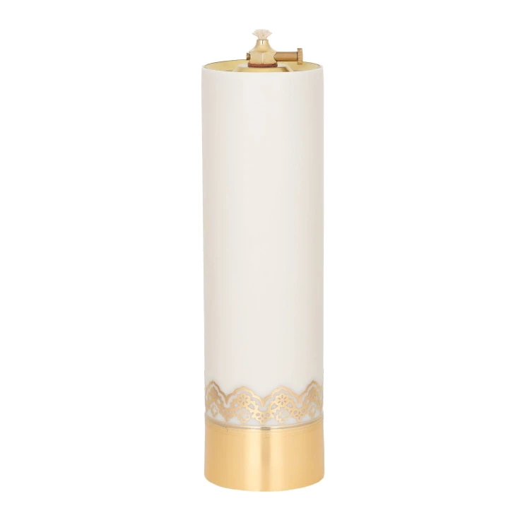 Świeca olejowa ecru 26 × 7,5 cm - widok produktu