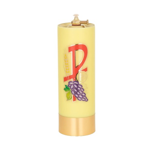 Świeca olejowa żółta z PAX 22 × 7,5 cm - widok produktu
