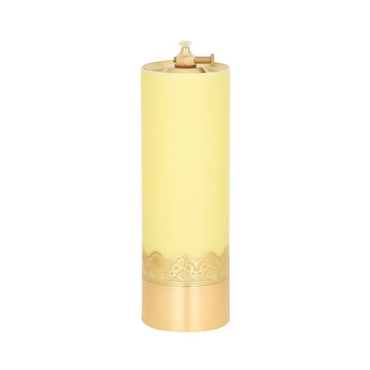 Świeca olejowa żółta 22 × 7,5 cm - widok produktu