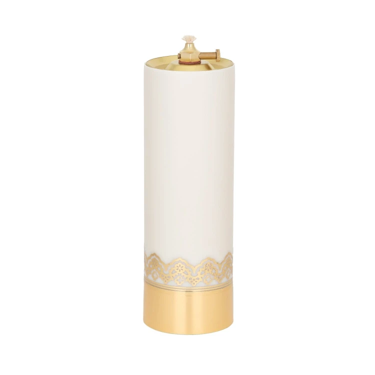 Świeca olejowa ecru 22 × 7,5 cm - widok produktu