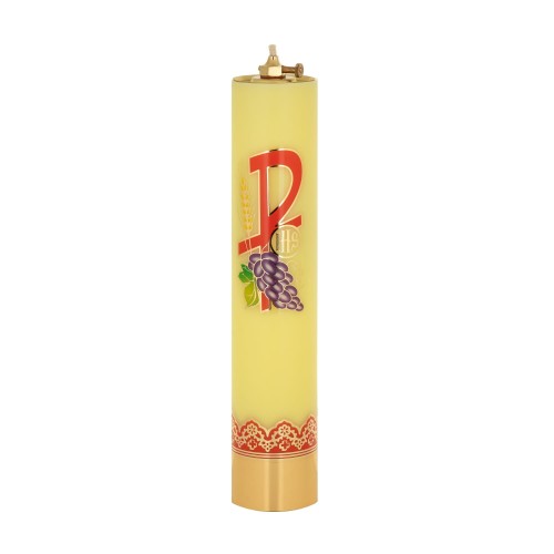 Świeca olejowa żółta z PAX 31 × 6,3 cm - widok produktu