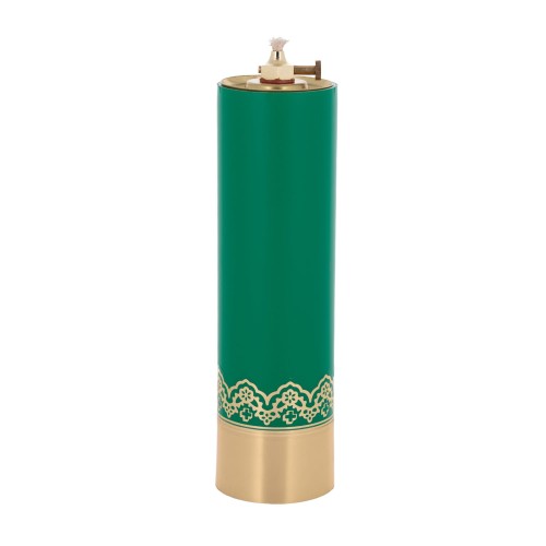 Świeca olejowa zielona 22 × 6,3 cm - widok produktu