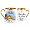 Nativity stable mug - Hope is born in silence - English