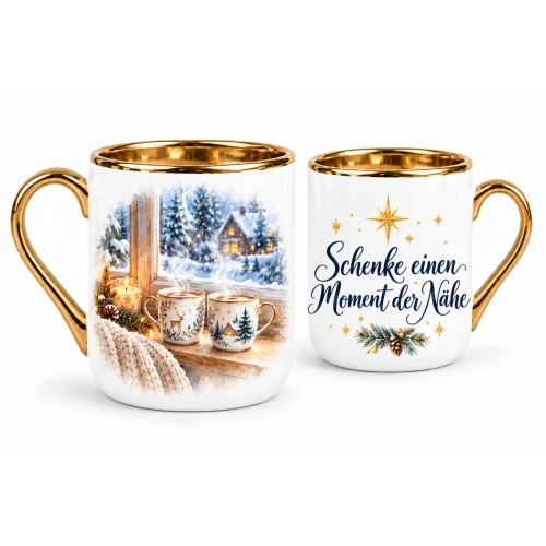 Winter window mug - Give a moment of togetherness - German