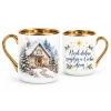 Winter cottage mug - May kindness find a home with you - Polish
