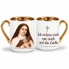 Kubek z św. Teresą z Lisieux - pozłacany, 330 ml - niemiecki