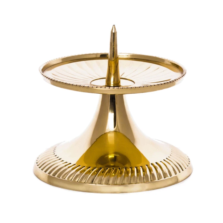 Lichtarz mosiężny, 6 cm