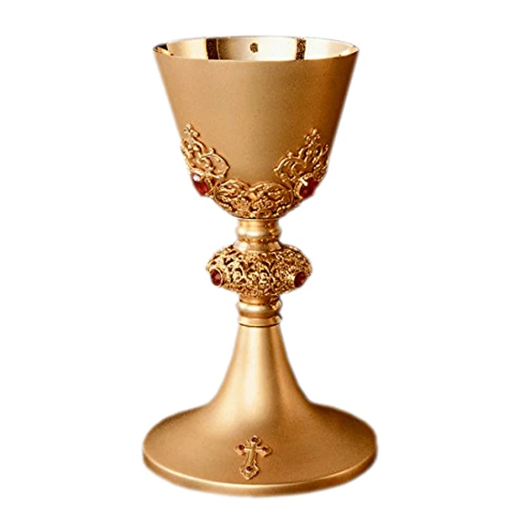 Kielich liturgiczny, rubiny