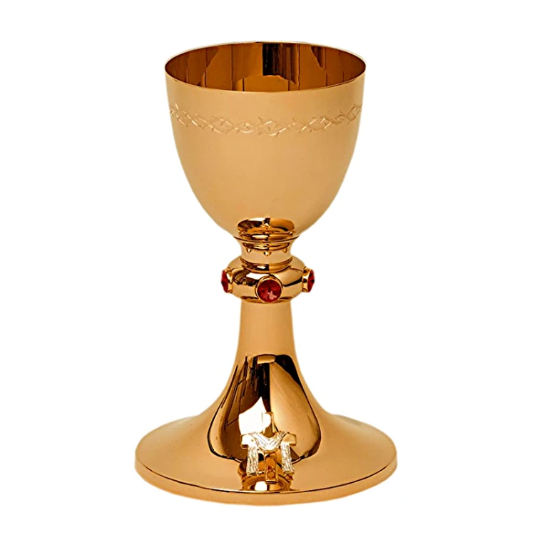 Kielich eucharystyczny - podstawa krzyż wielkanocny