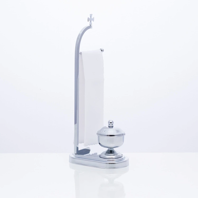 Lavabo z serwetnikiem, chromowane