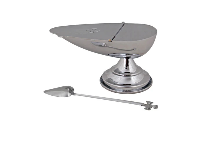 Łódka do kadzidła z łyżeczką