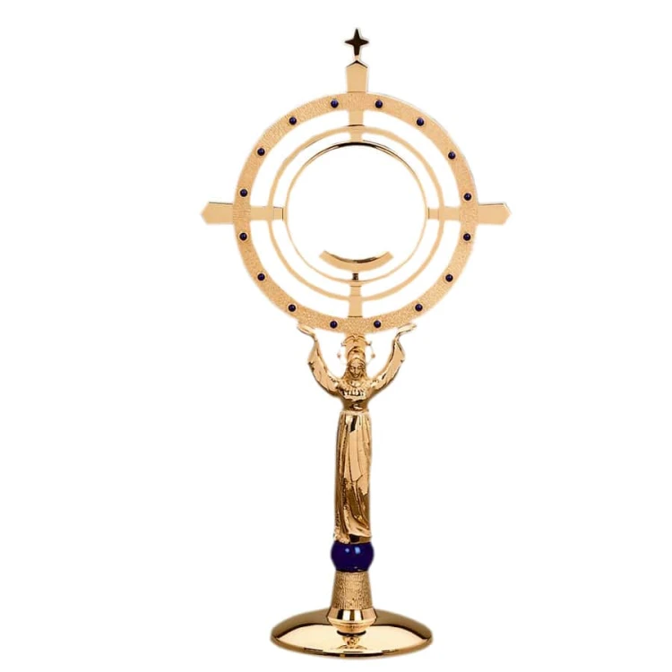 Monstrancja z Matką Bożą