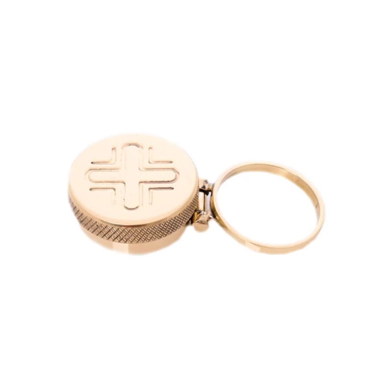 Mosiężny pojemnik na olej święty