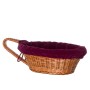 Wicker Basket with Handle for Collecting Donations