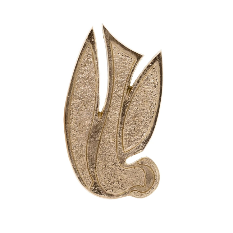 Holy Spirit brass bas-relief