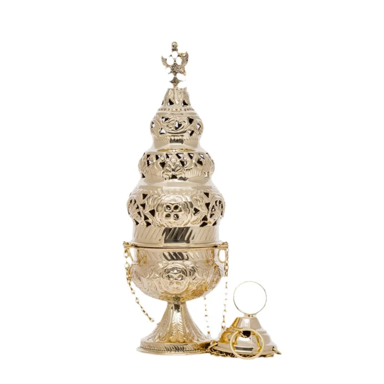 Trybularz mosiężny ozdobny