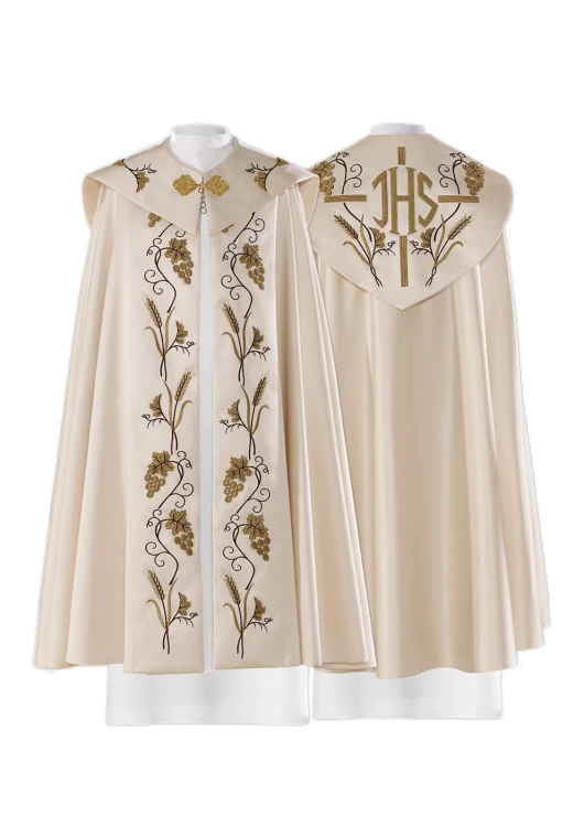 Kapa haftowana z motywem winogron.