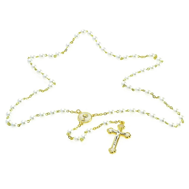 Różaniec perłowy na Komunię