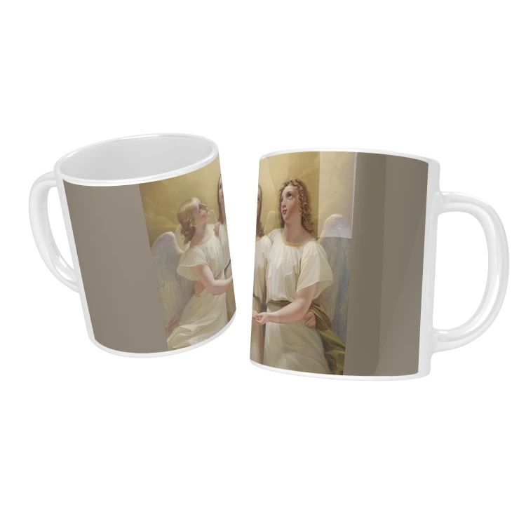 Christian mug with angels