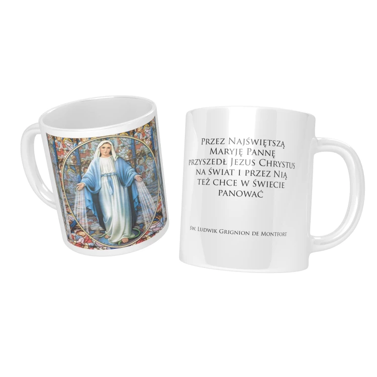 Kubek ceramiczny, Matka Boża Niepokalana