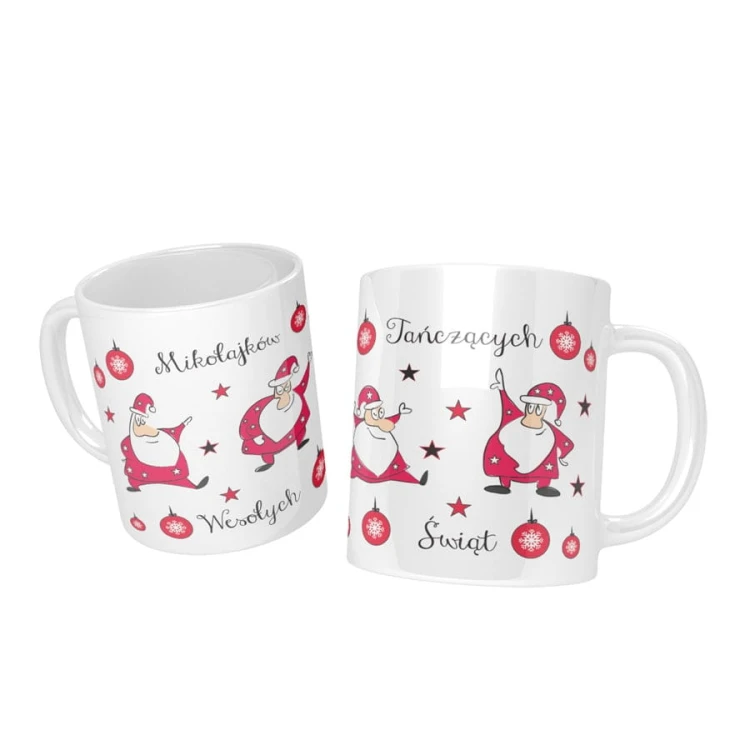 Kubek na Boże Narodzenie z Mikołajkami