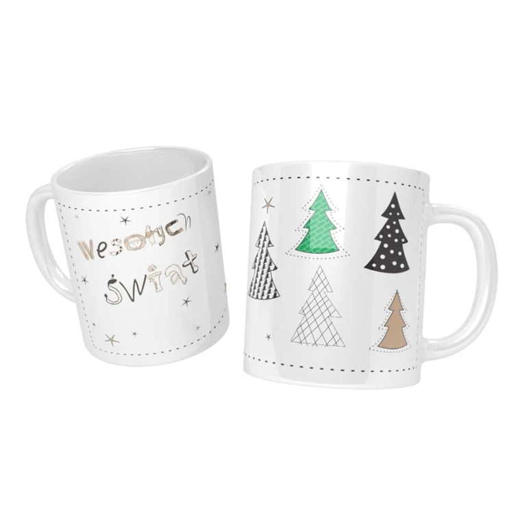 Christmas trees mug