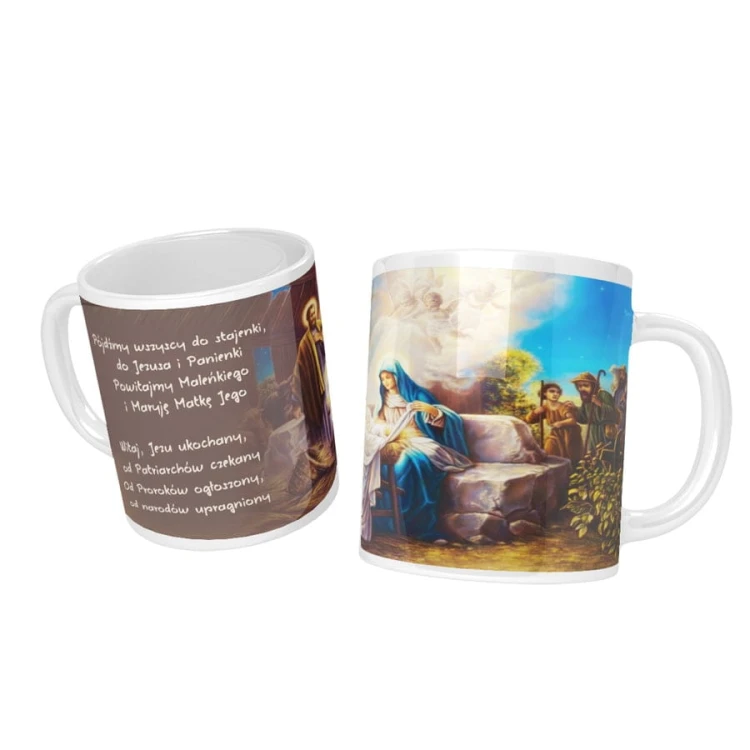 Christmas carol mug