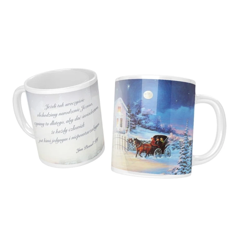 Christmas mug with a quote