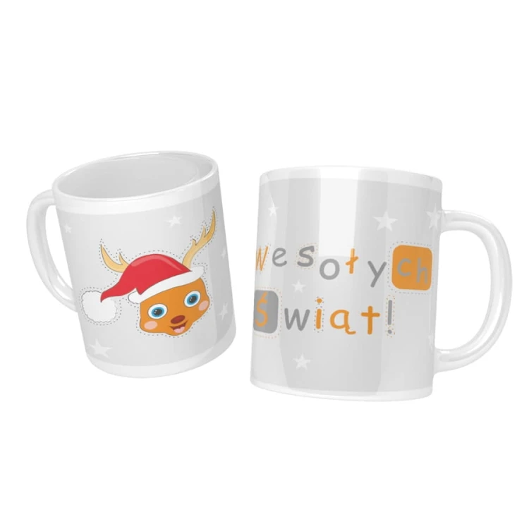Christmas mug with a reindeer