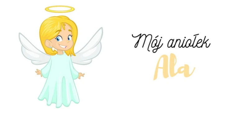 Kubek ceramiczny z aniołkiem, personalizowany