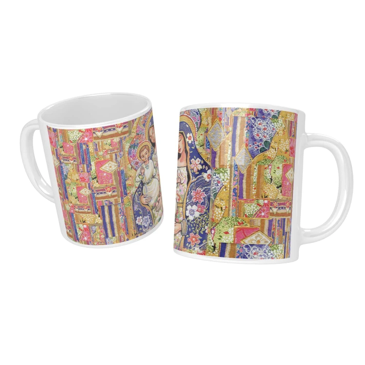 Christian mug with Mother of God