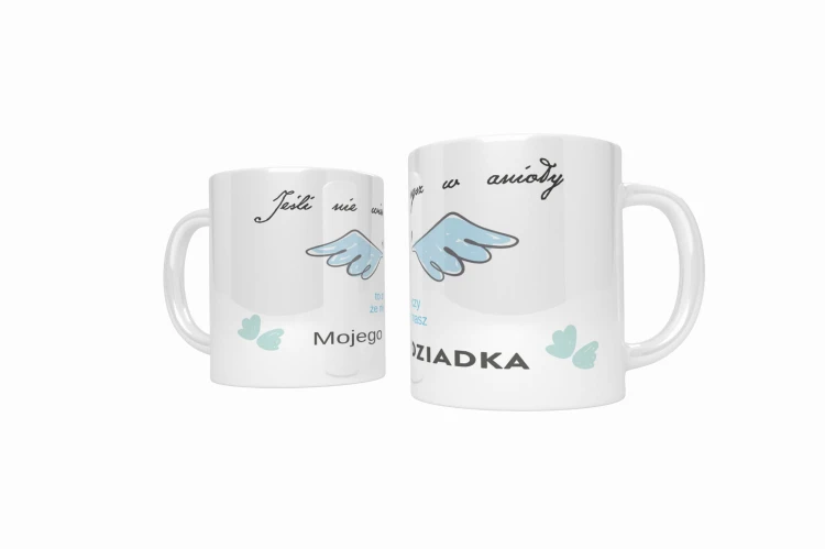 Anielski kubek dla dziadka