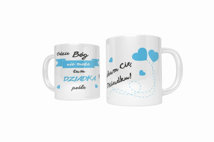 Gdzie Bóg nie może... - kubek na Dzień Dziadka