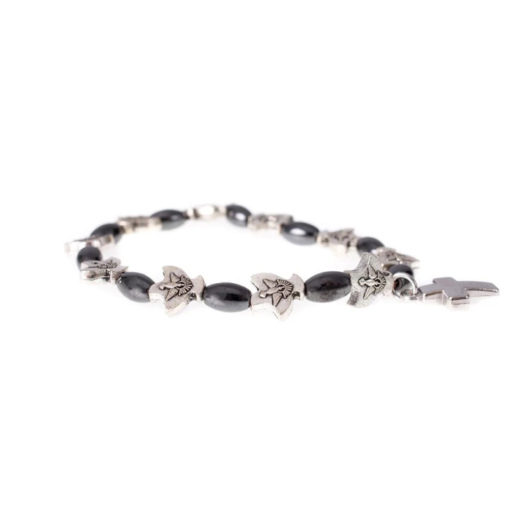 Bransoletka dziesiątka różańca z Duchem Św.