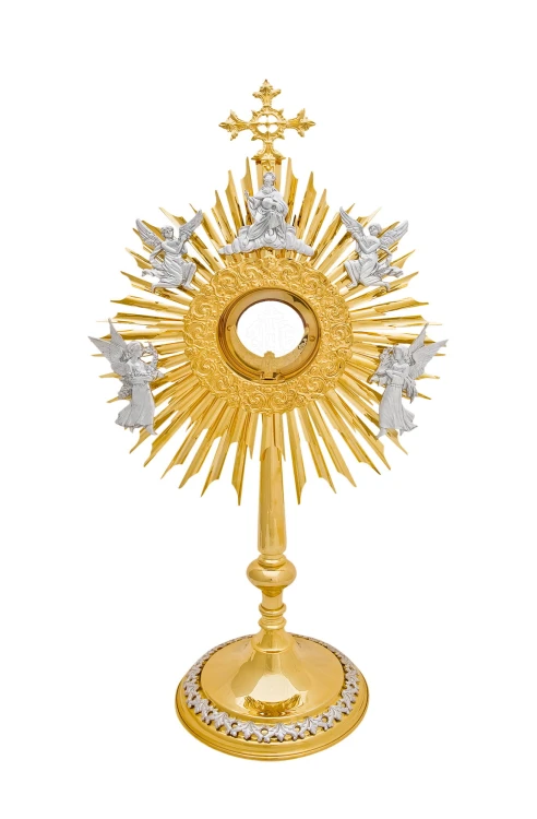 Monstrancja złocona z Bogiem Ojcem