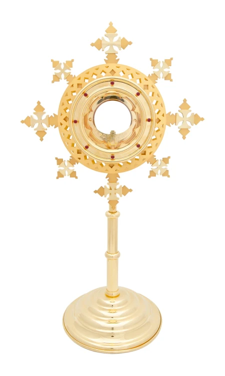 Monstrancja złocona 53 cm