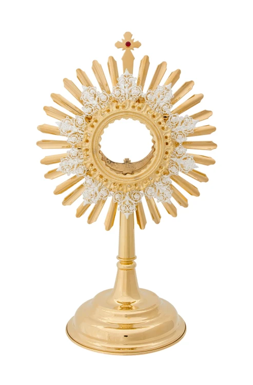 Monstrancja bogato zdobiona