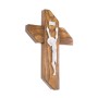 Krzyż drewniany z alabastrowym Chrystusem