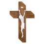 Wooden cross with alabaster Christ