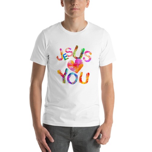 Koszulka religijna Jesus loves you