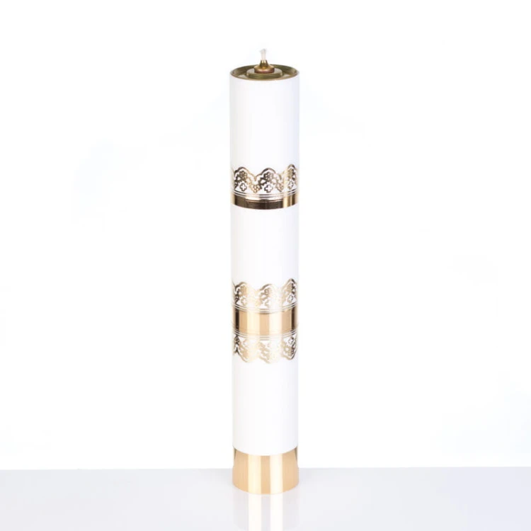 Świeca liturgiczna olejowa biała