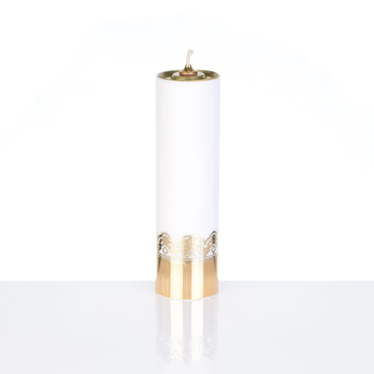 Świeca liturgiczna olejowa biała, 22 cm