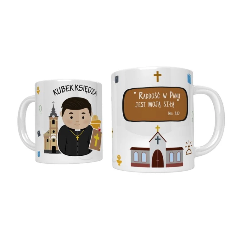 Kubek religijny dla księdza