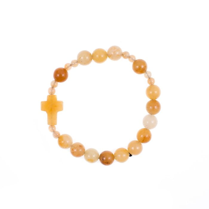 Bransoletka z kamienia żółty awenturyn