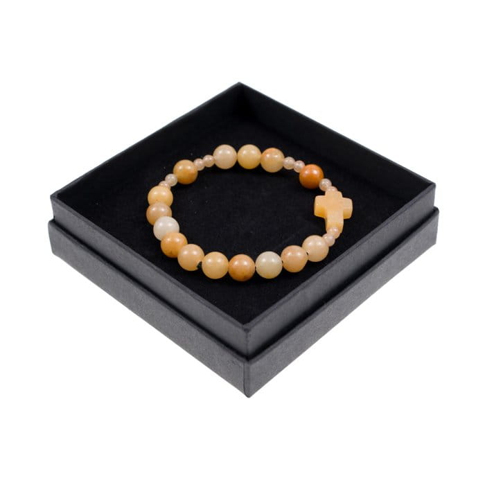 Bransoletka z kamienia żółty awenturyn