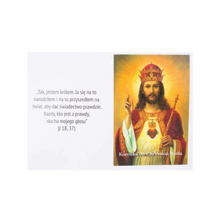 Koronka do Chrystusa Króla z instrukcją