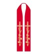 Stuła haftowana symbol Krzyża i grona